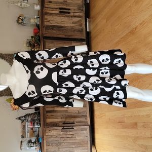 Deadly Dames skull print  pin up swing dress